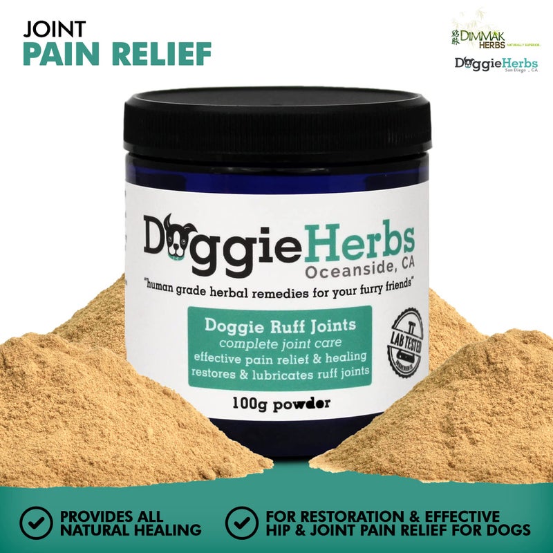 dimmak herbs Doggie Herbs Ruff Joints Powder- Advanced Hip & Joint Support for Dogs- Glucosamine, Devil's Claw & Meadowsweet- Mobility & Stiffness Supplement- Pure Active Formula, No Fillers- TCM Doctor Formulated - Image 4